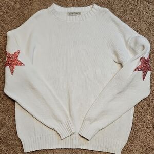 CARMAR Star Accent Cotton Sweater